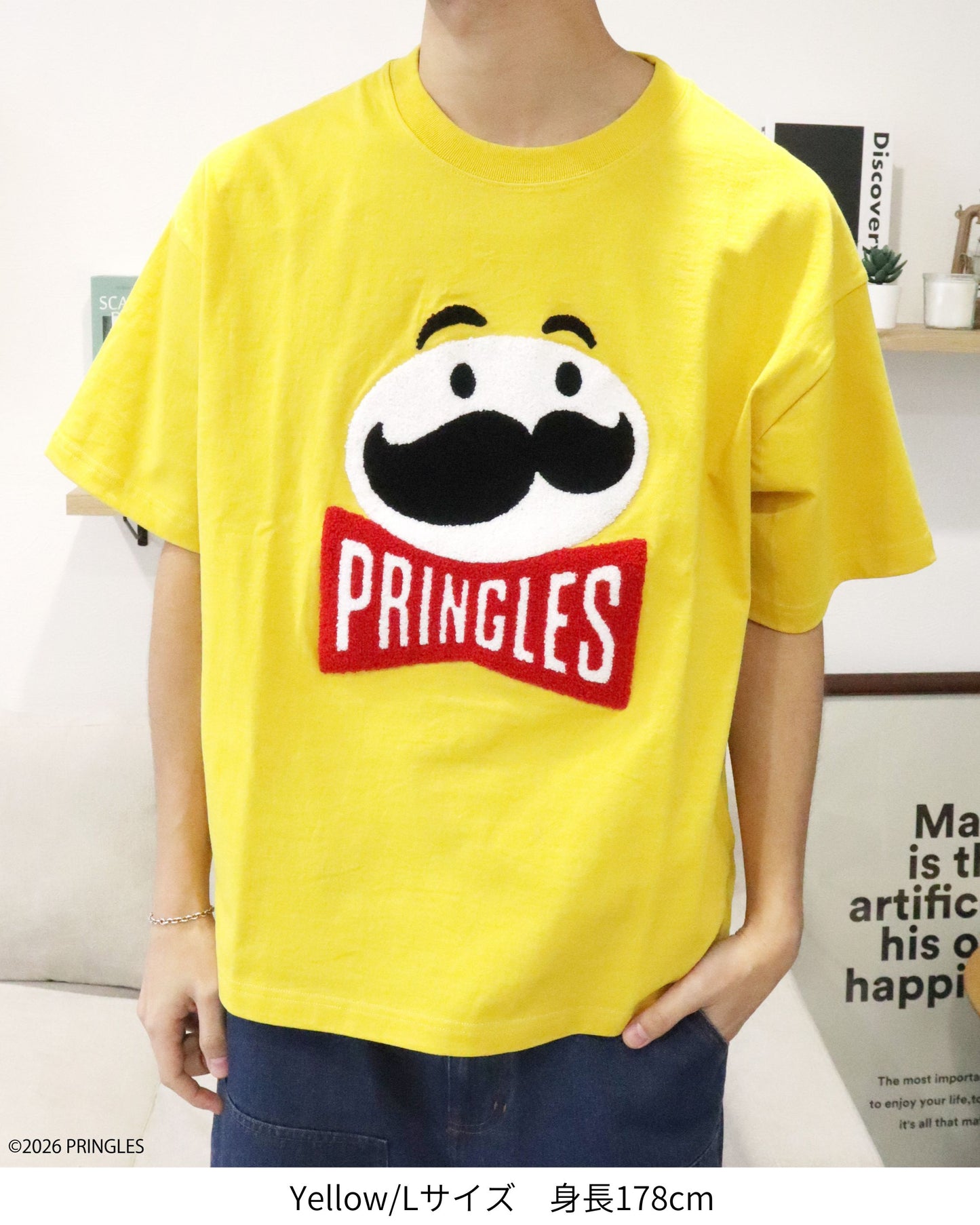 【PRINGLES】サガラ刺繍Tシャツ