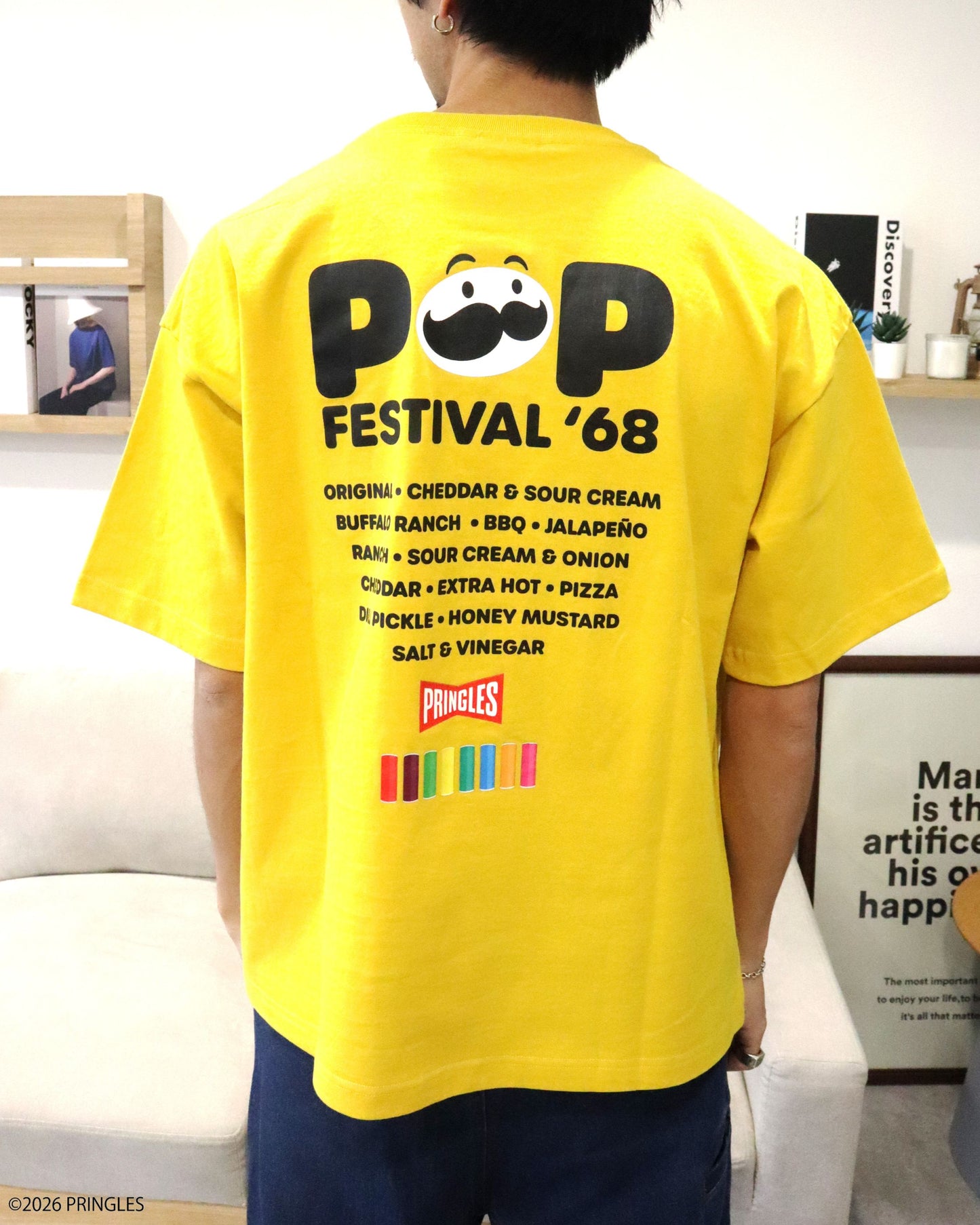 【PRINGLES】サガラ刺繍Tシャツ