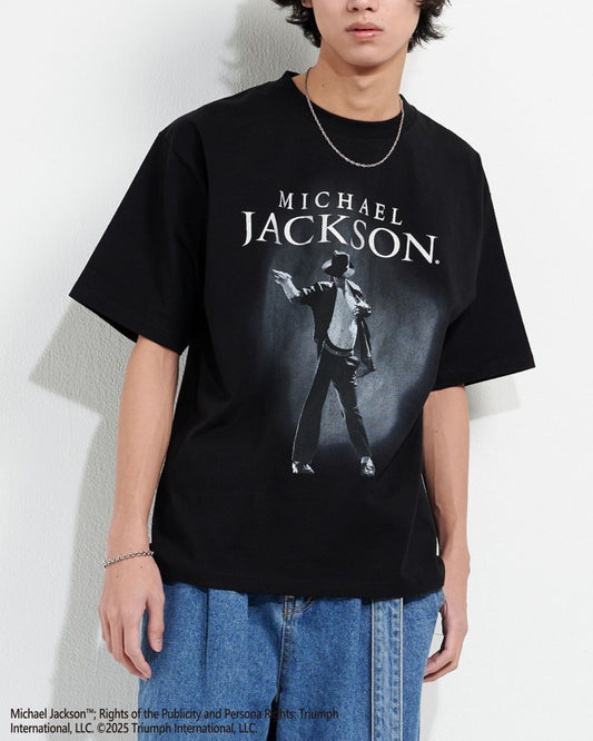 【Michael Jackson】Silver Foil Print Tee