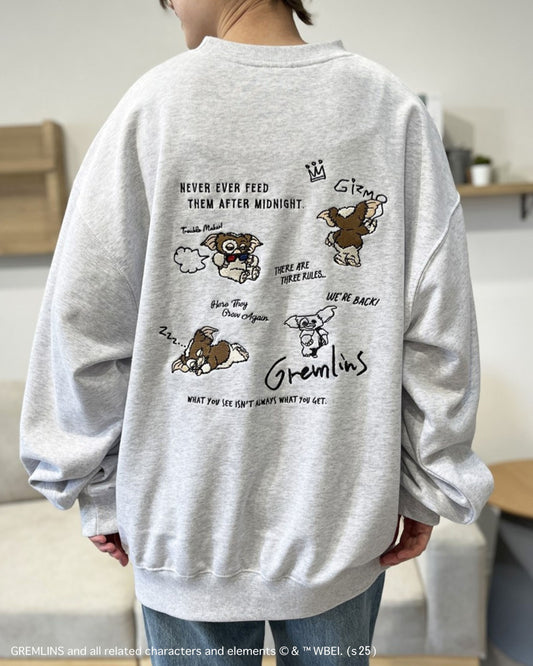 【グレムリン】ギズモ ラクガキ刺繍スウェット