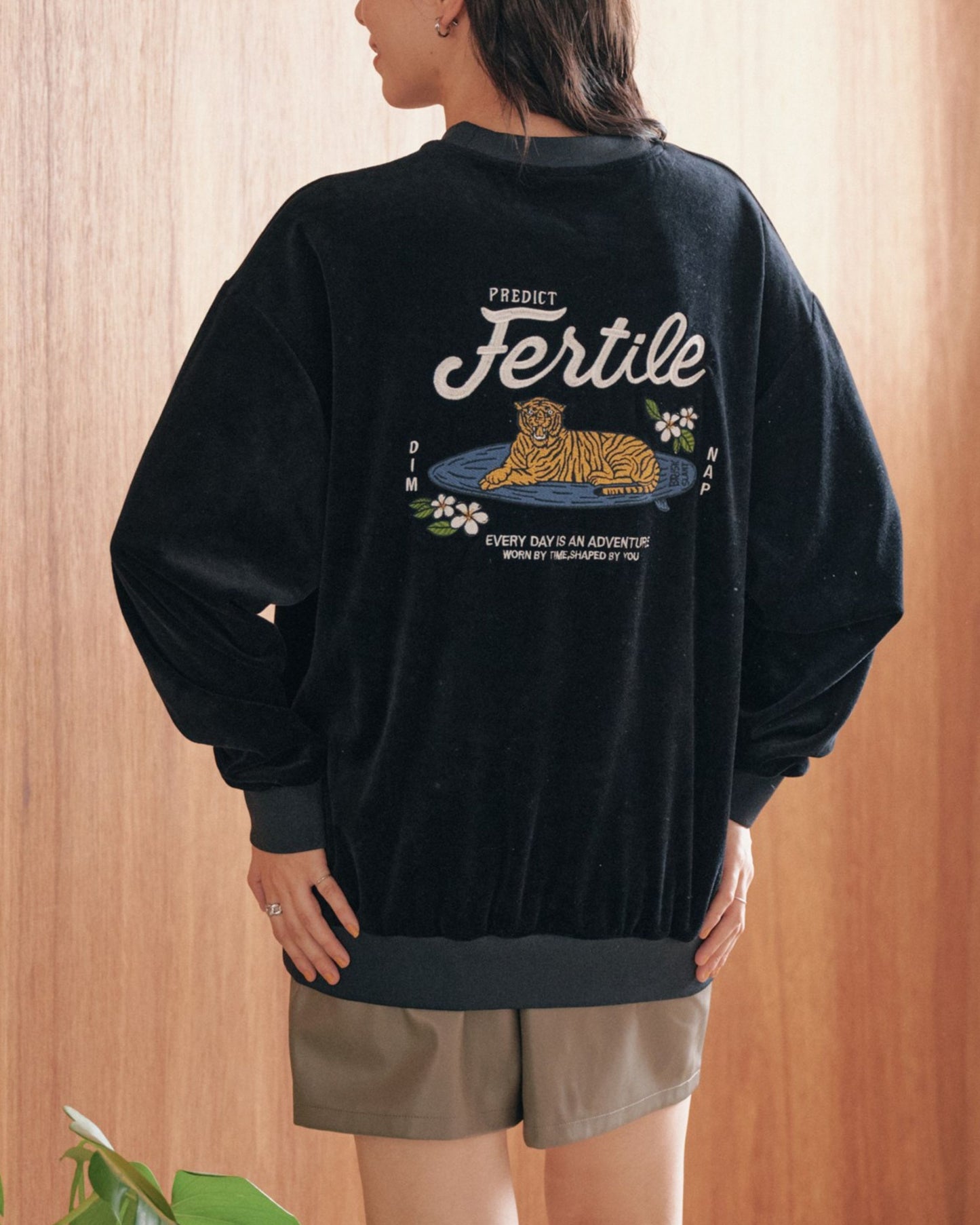 Tiger Surf  Velor Sweatshirt