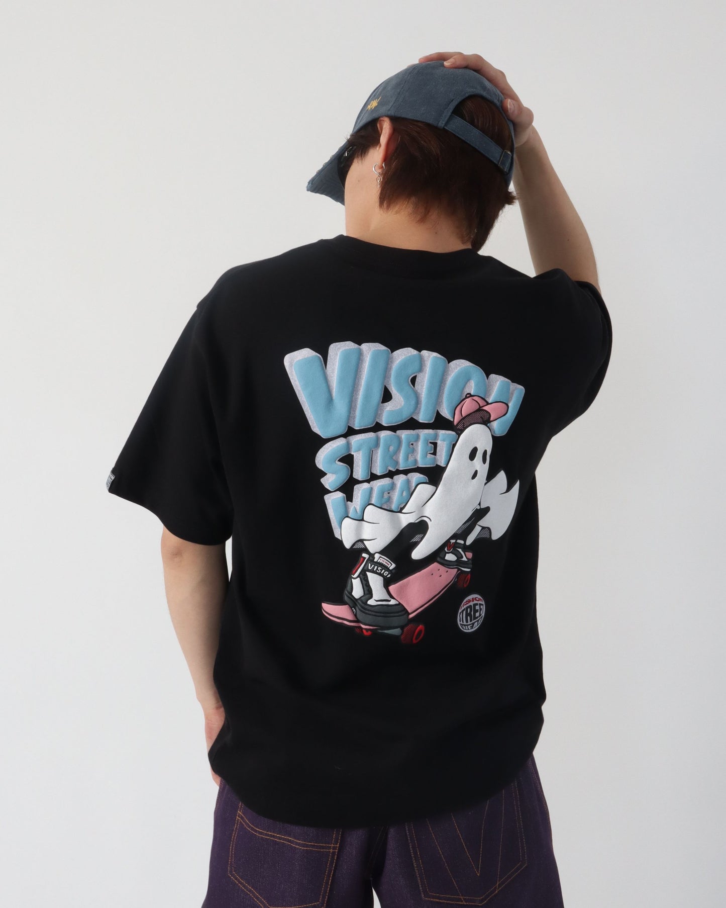 Rush Ghost Dry T / 発砲プリントゴーストTシャツ