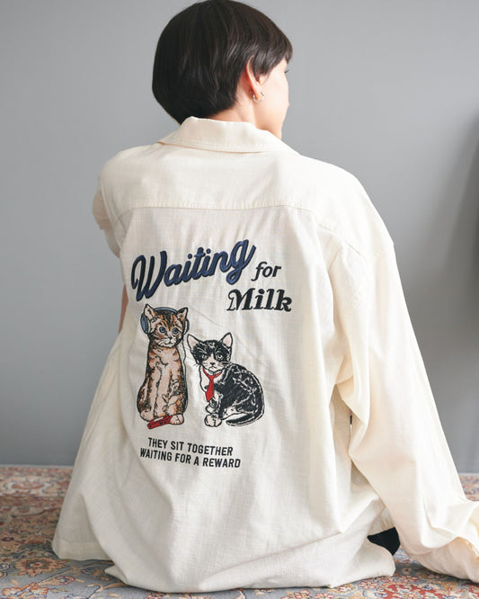 Cat Linen-Like Shirt