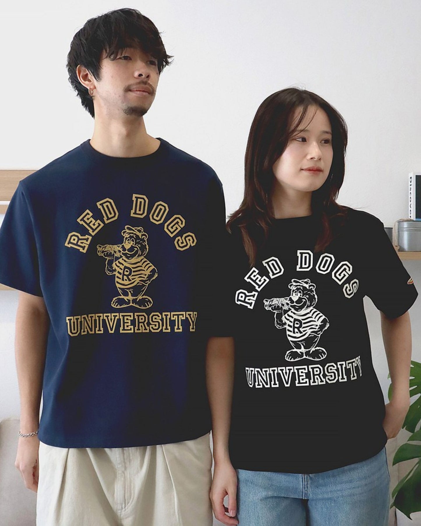 【RedDogs】フロッキープリントTシャツ