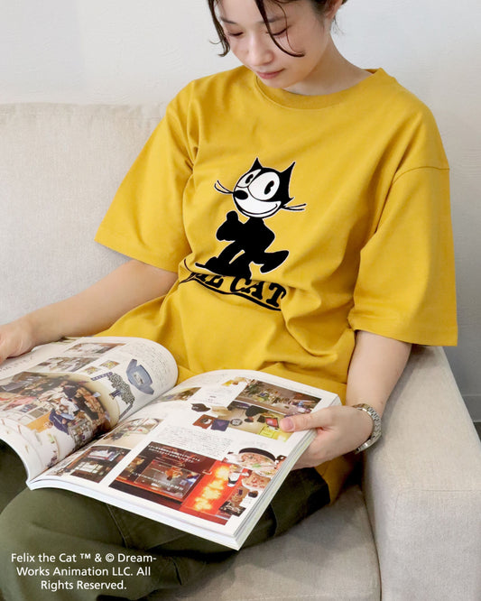 【FELIX THE CAT】フロッキープリントＴシャツ