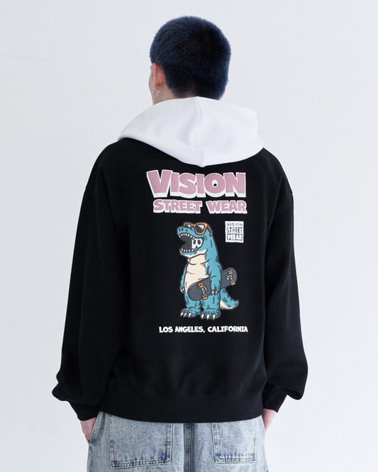 Dinosaur ghost hoodie / ゴースト配色フーディー