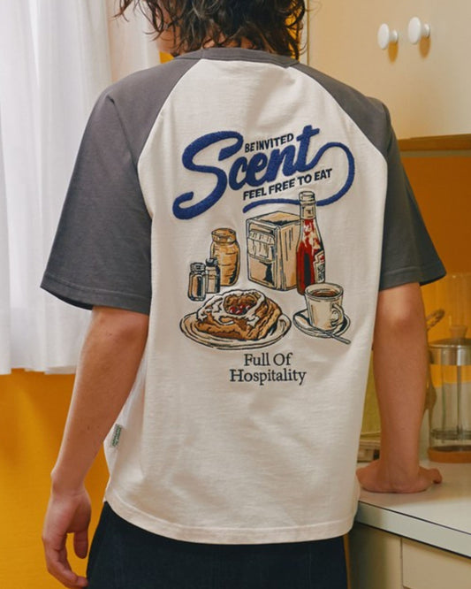 レトロカフェ刺繍T