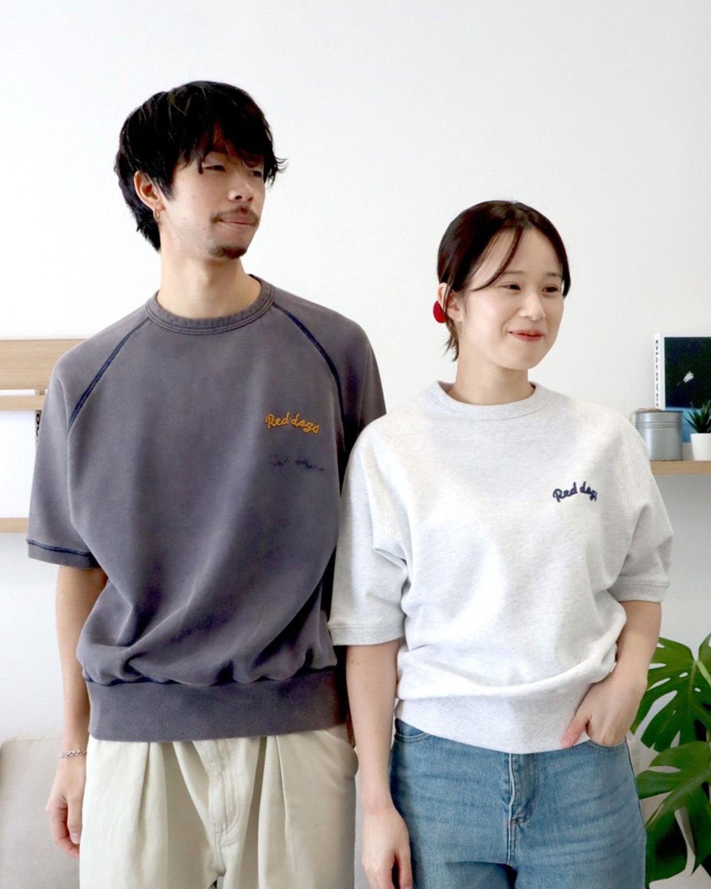 【RedDogs】チェーン刺繍スウェットTシャツ