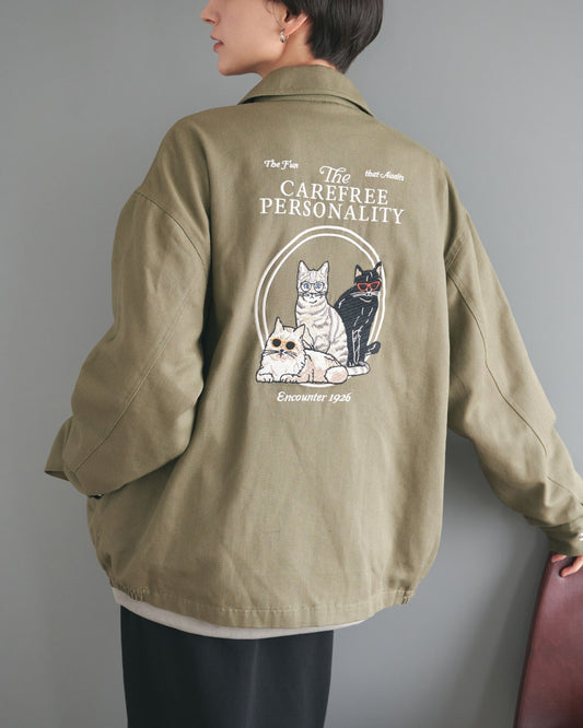 Cat Twill Jacket