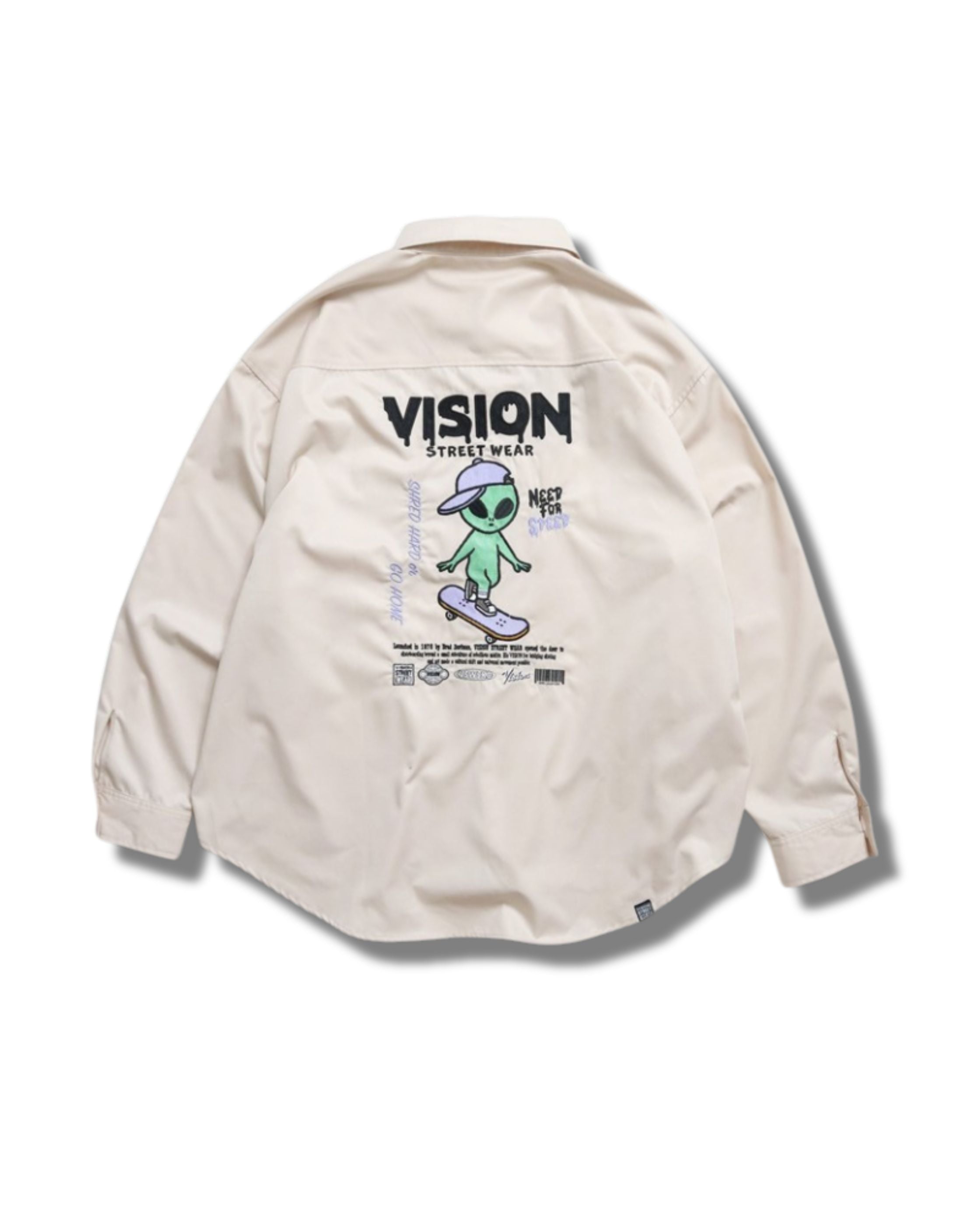 VISION STREET WEAR】Alien Embro Shirt / エイリアン刺繍シャツ – Ha