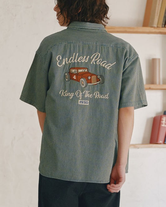 CAR刺繍デニムシャツ