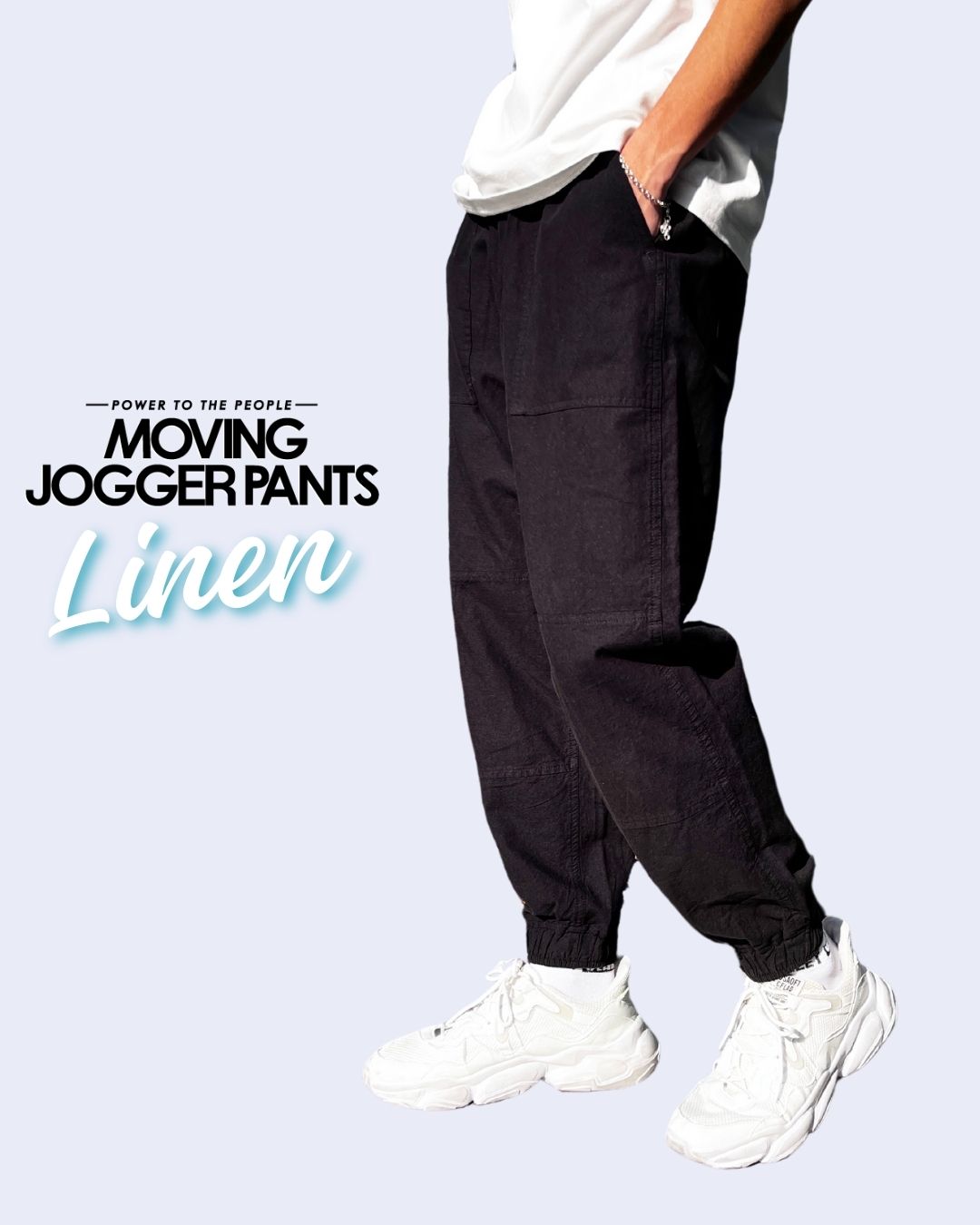 【MOVING PANTS】Linen blend  Relaxing Pants【Mens】