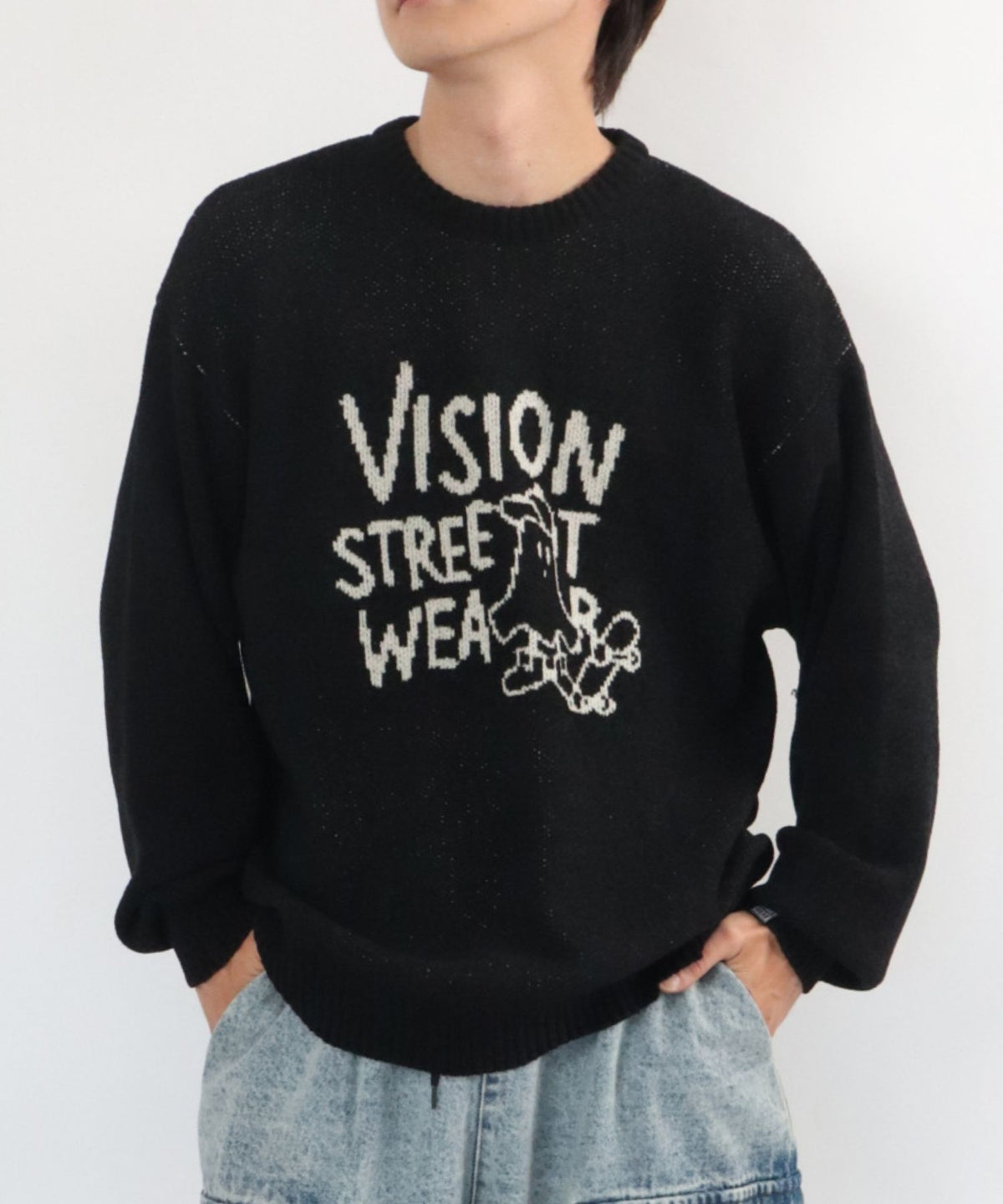 Ghost jacquard knit / ゴーストジャガードニット