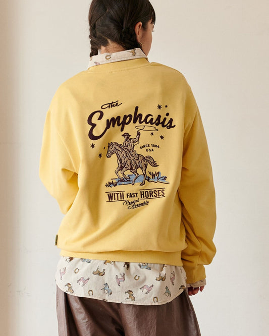カウボーイ刺繍スウェット