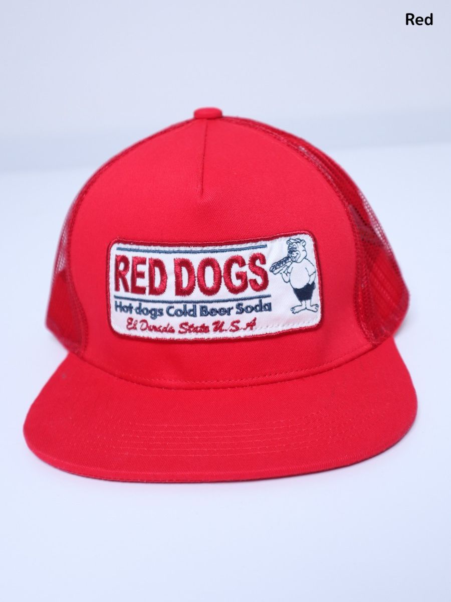 アメリカ製 メッシュキャップ トラッカーキャップ 赤 ヴィンテージ - 帽子