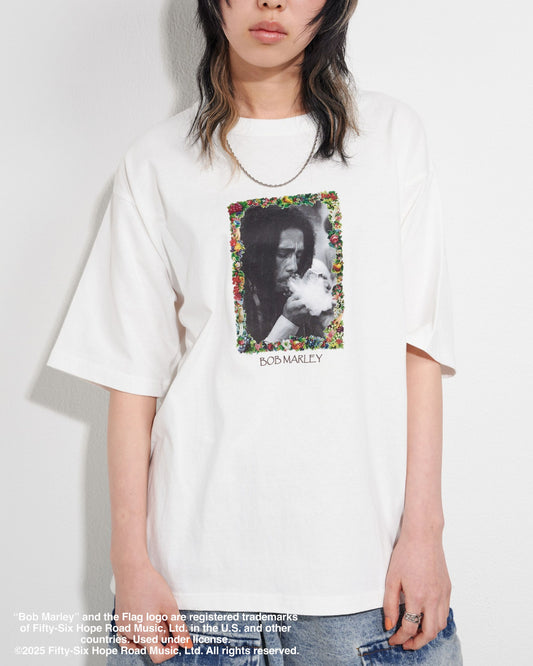 【BOB MARLEY】Flower Photo Tee