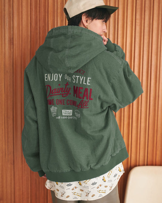 Hooded Denim Jacket