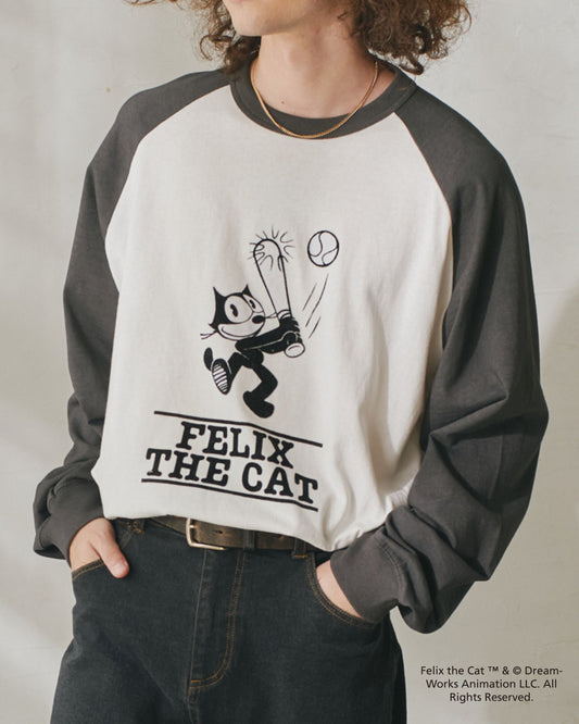 【FELIX THE CAT】ラグランフロッキーロンTee