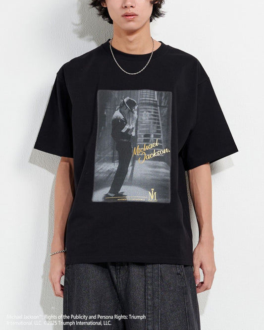 【Michael Jackson】Gold Foil Print Tee
