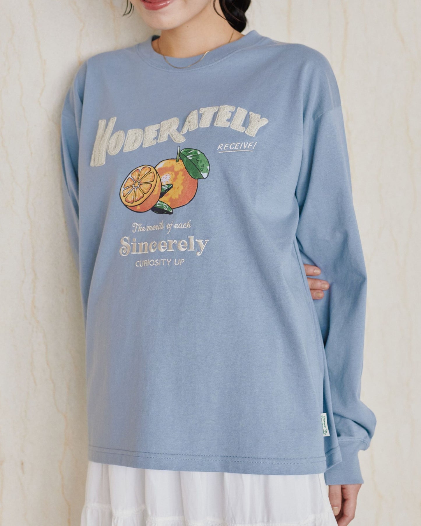 オレンジ柄サガラロゴロンT