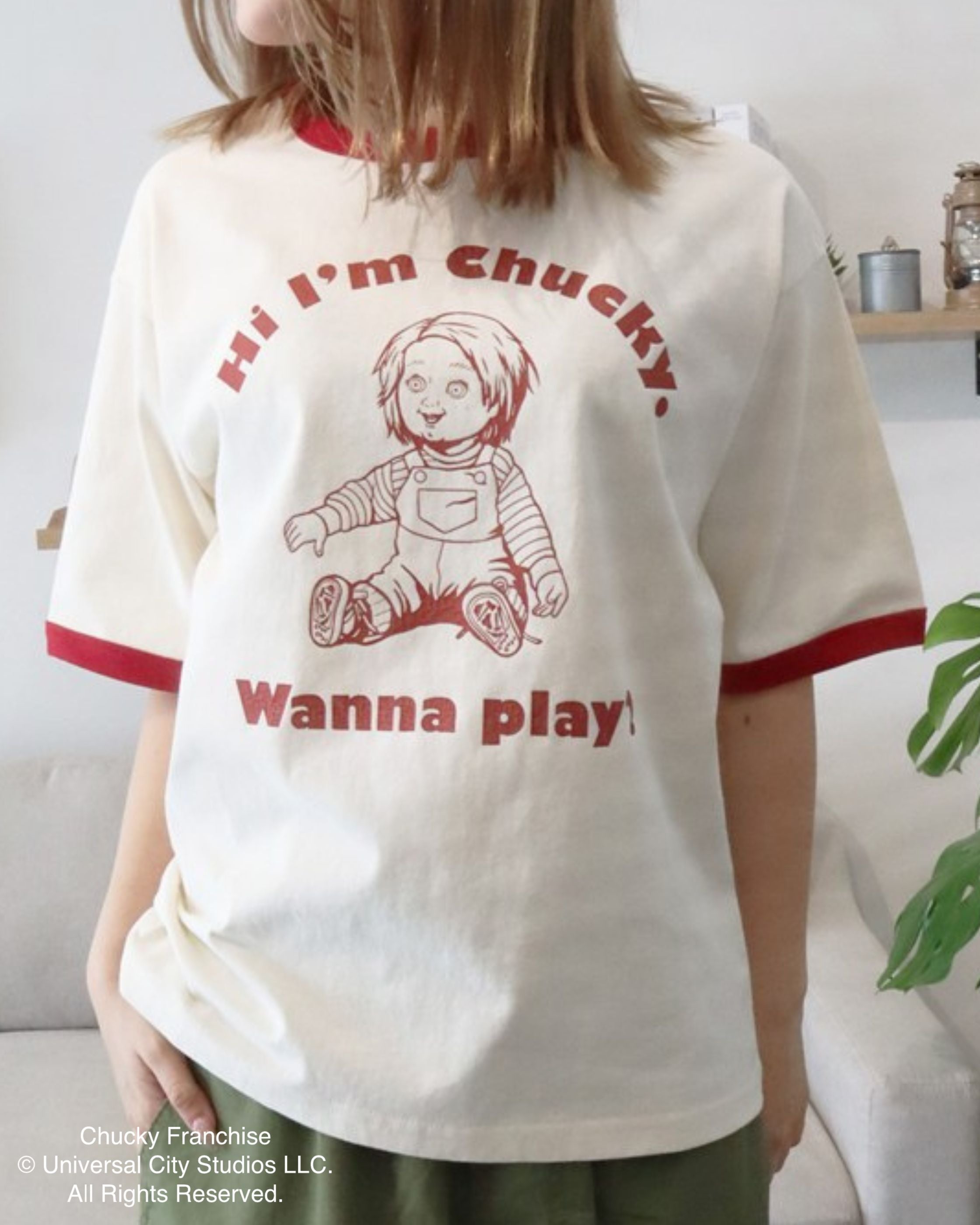 CHUCKY】チャッキー クラックプリント リンガーT – Ha-Li-C STORE（ハ