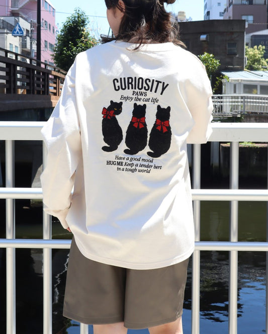 Ribboned Cat L/S Tee