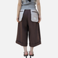 【LOILE】Avant Flap Shorts BROWN