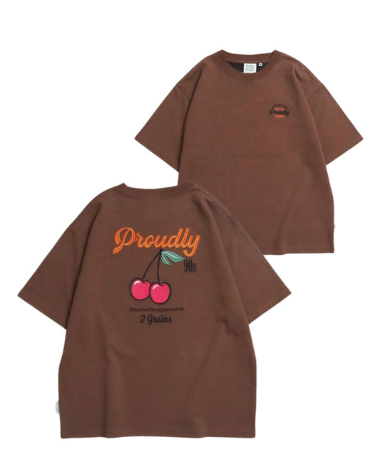 【限定色】レトロチェリー刺繍T