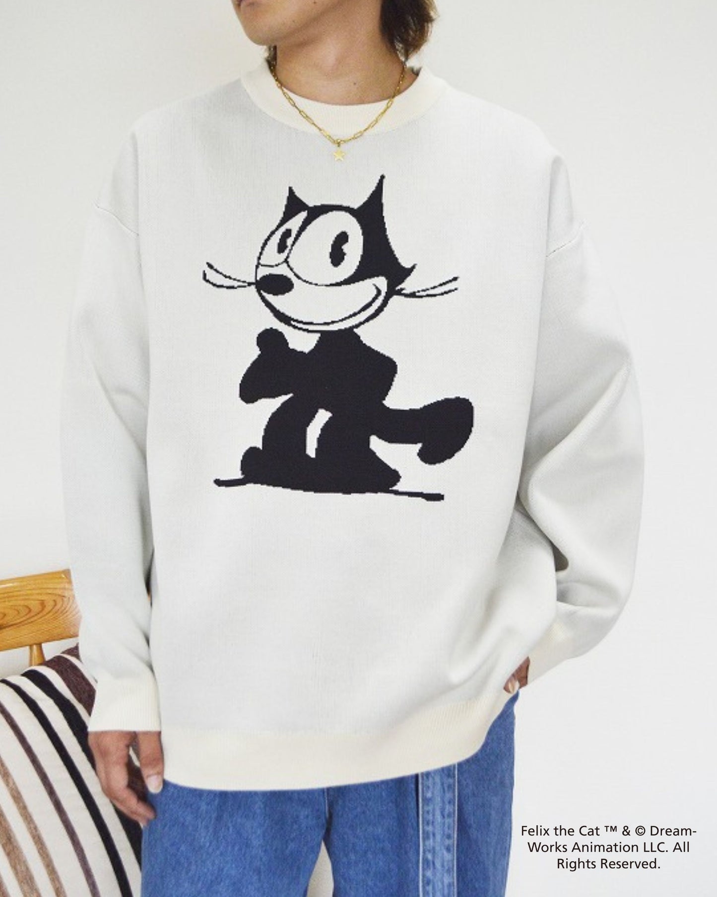 【FELIX THE CAT】スフレダブルジャガードニット