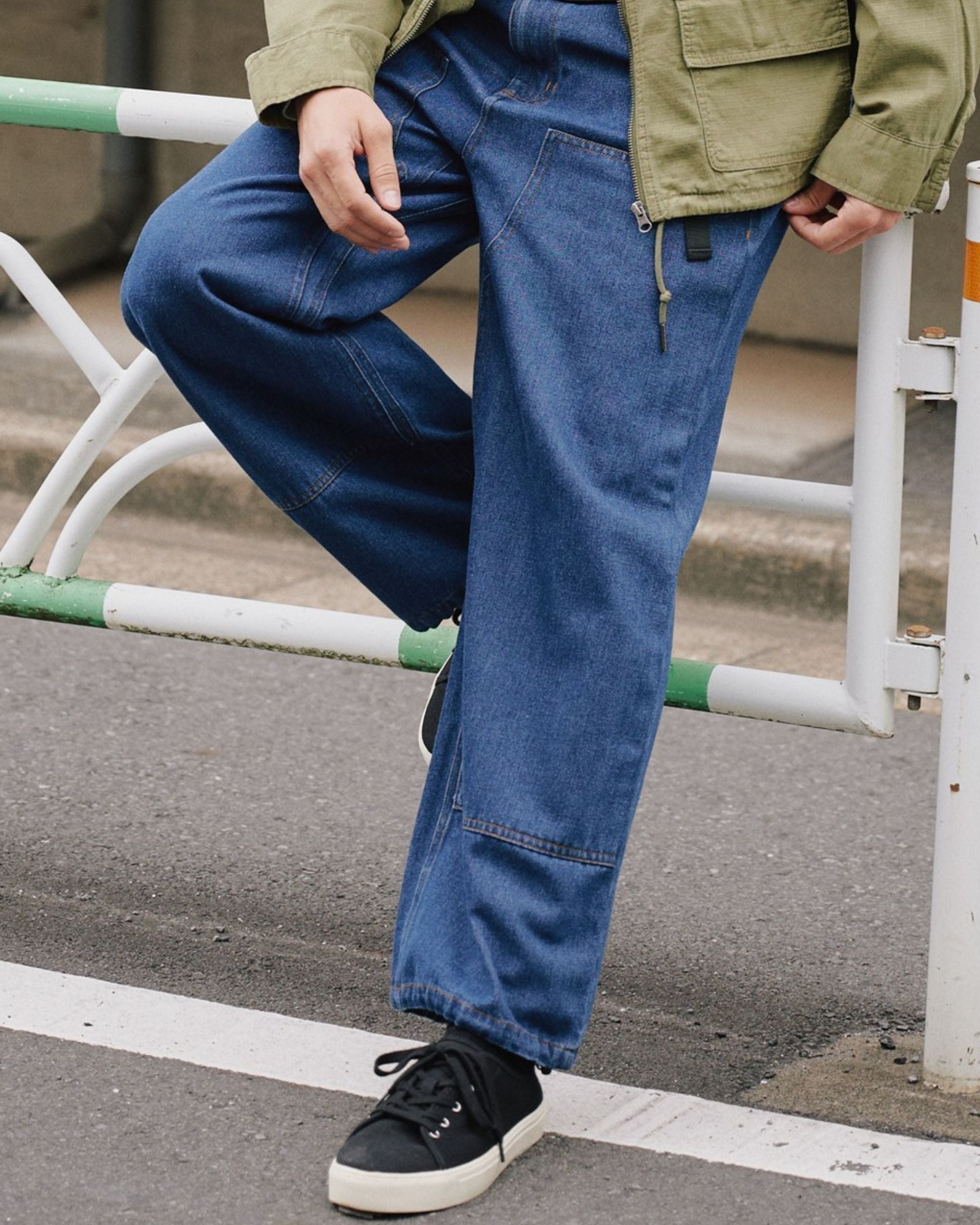 MOVING PANTS®】ダブルニーデニムパンツ – Ha-Li-C STORE（ハリック