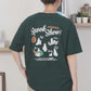 【涼感】梨地発泡プリントT　オバケ柄