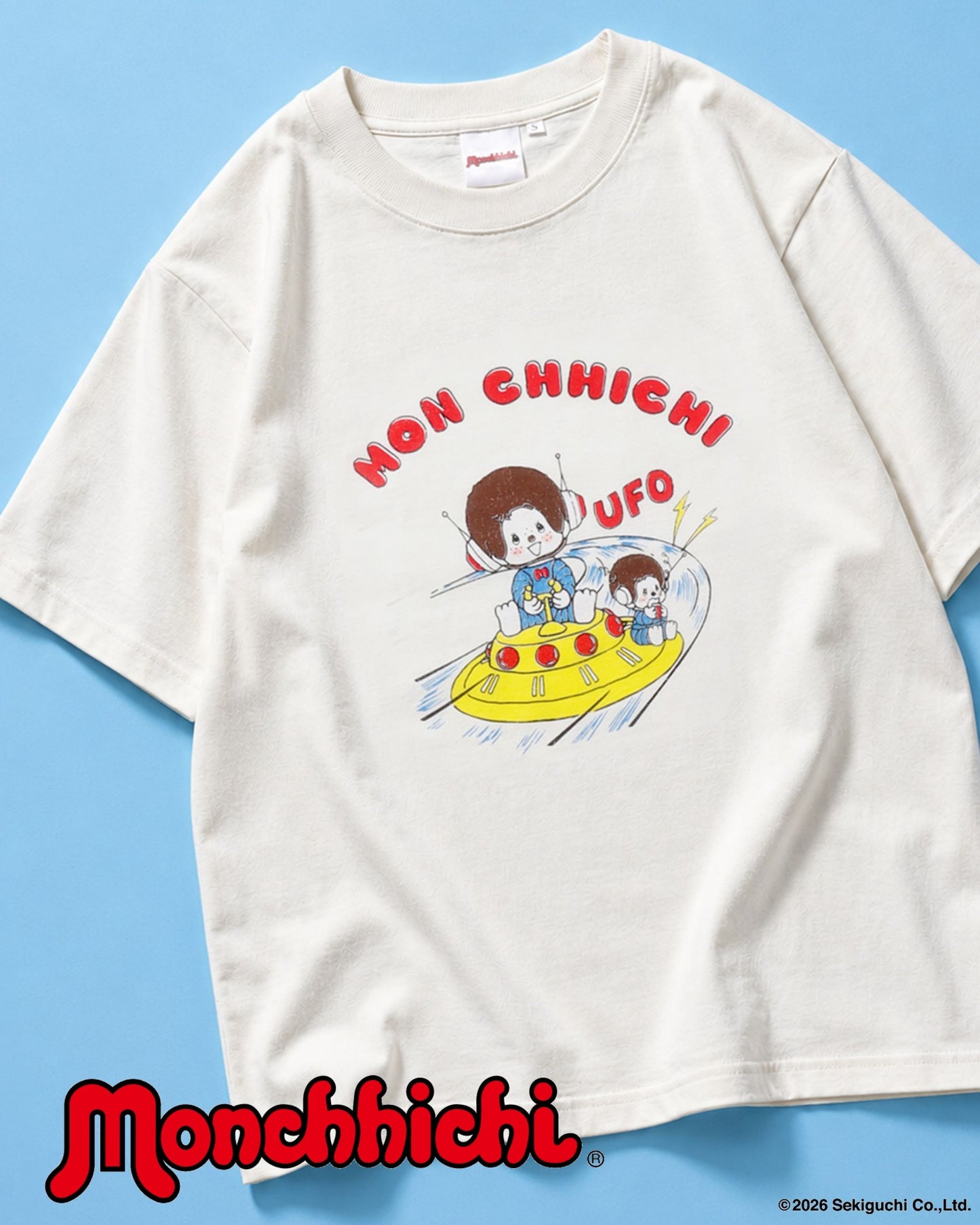 【モンチッチ】UFOイラストTシャツ