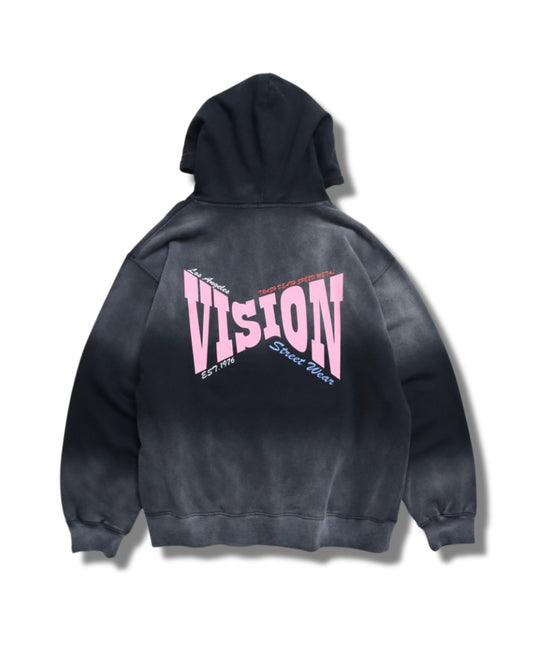 Bleach X Logo Hoodie / ヴィンテージ加工BIGロゴパーカー
