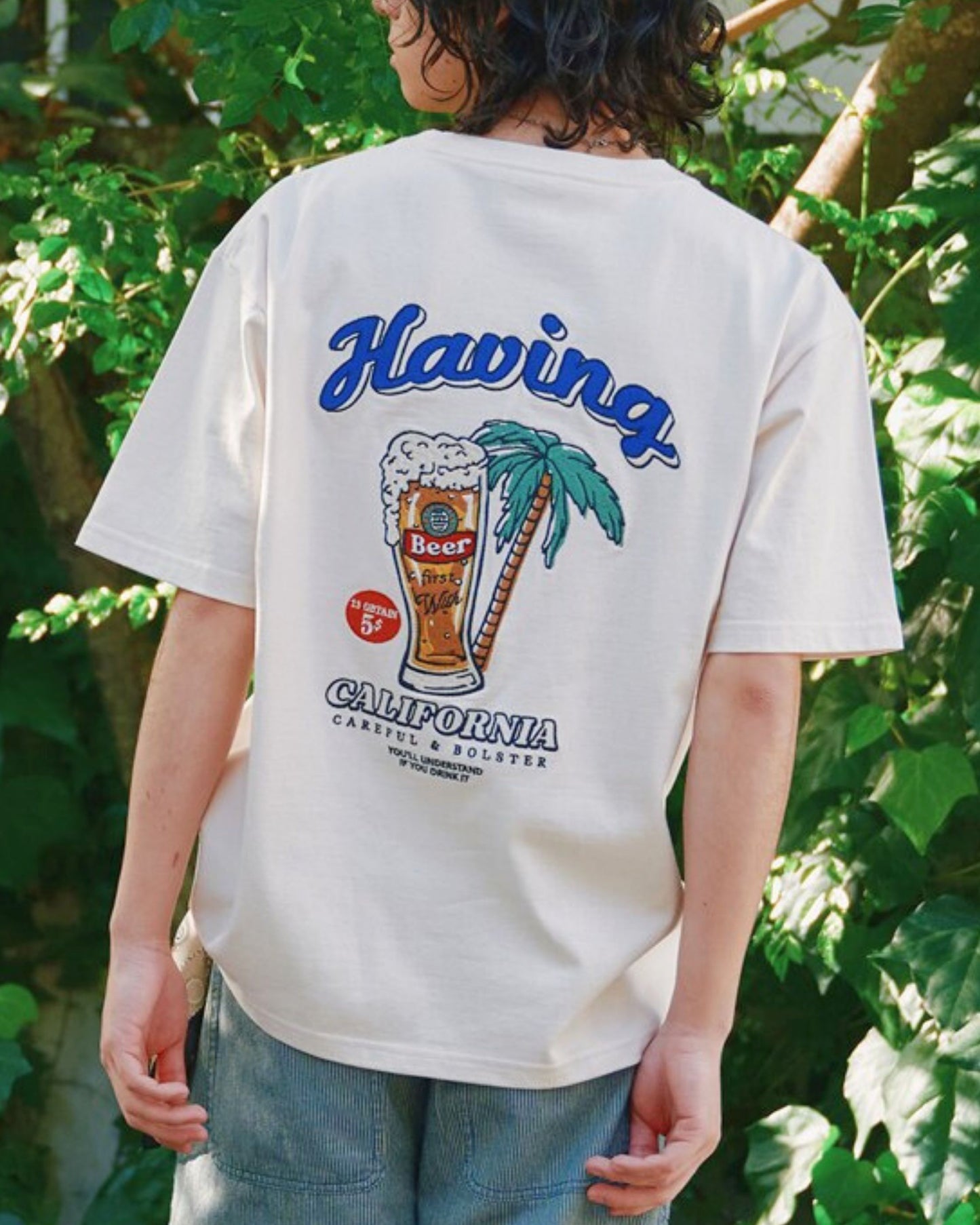 カリフォルニアビール刺繍T