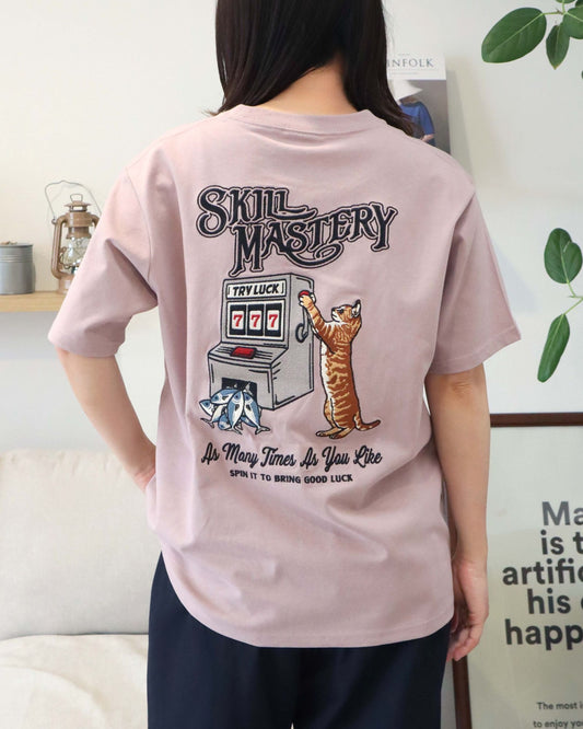 スロットネコ刺繍T