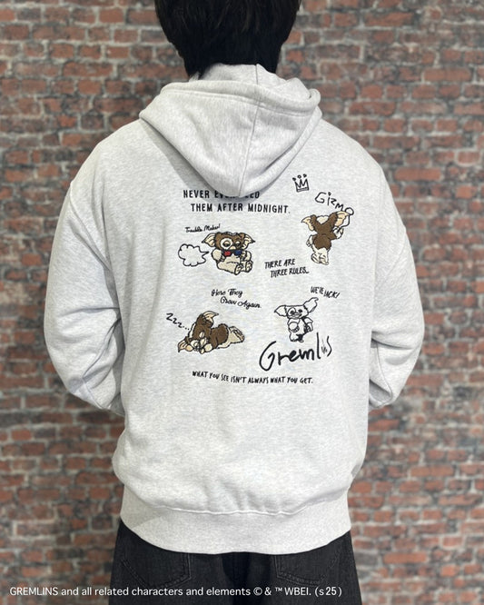 【グレムリン】ギズモ ラクガキ刺繍パーカー