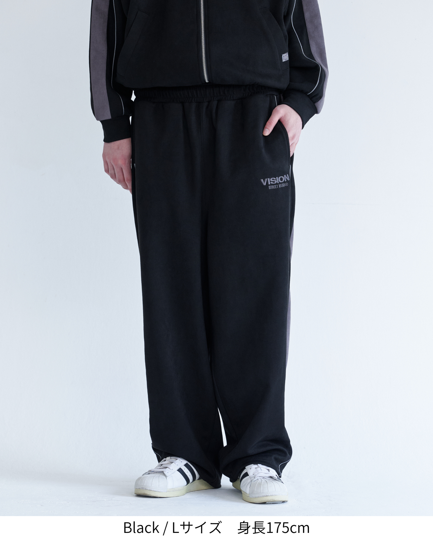 Fake suede track pants / フェイクスエードトラックパンツ
