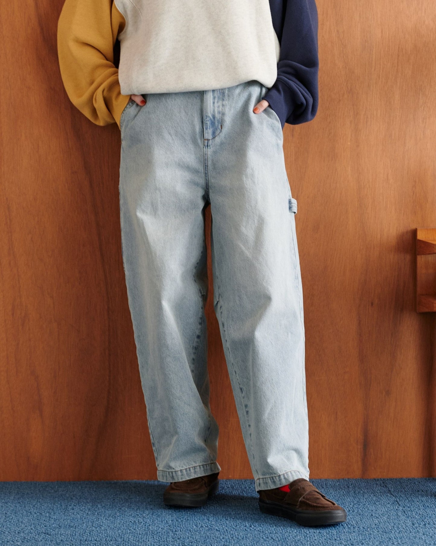 【5色展開】イージーペインターデニムパンツ