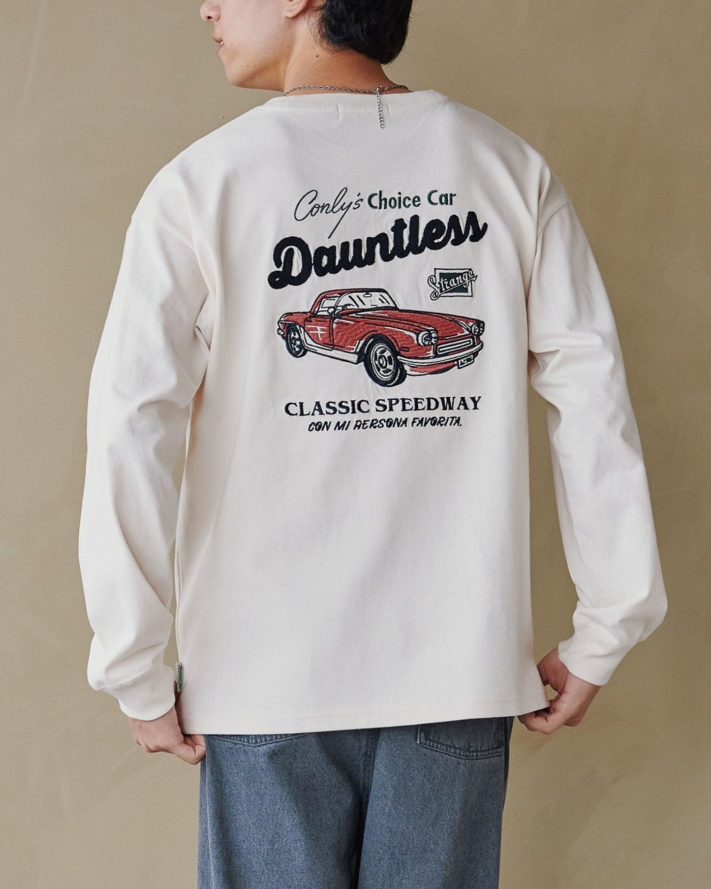 クラシックカー刺繍ロンT