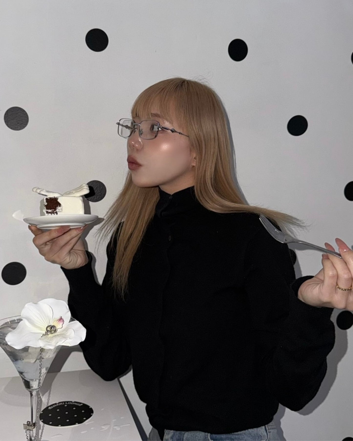 Silver flame glass / シルバーフレームメガネ