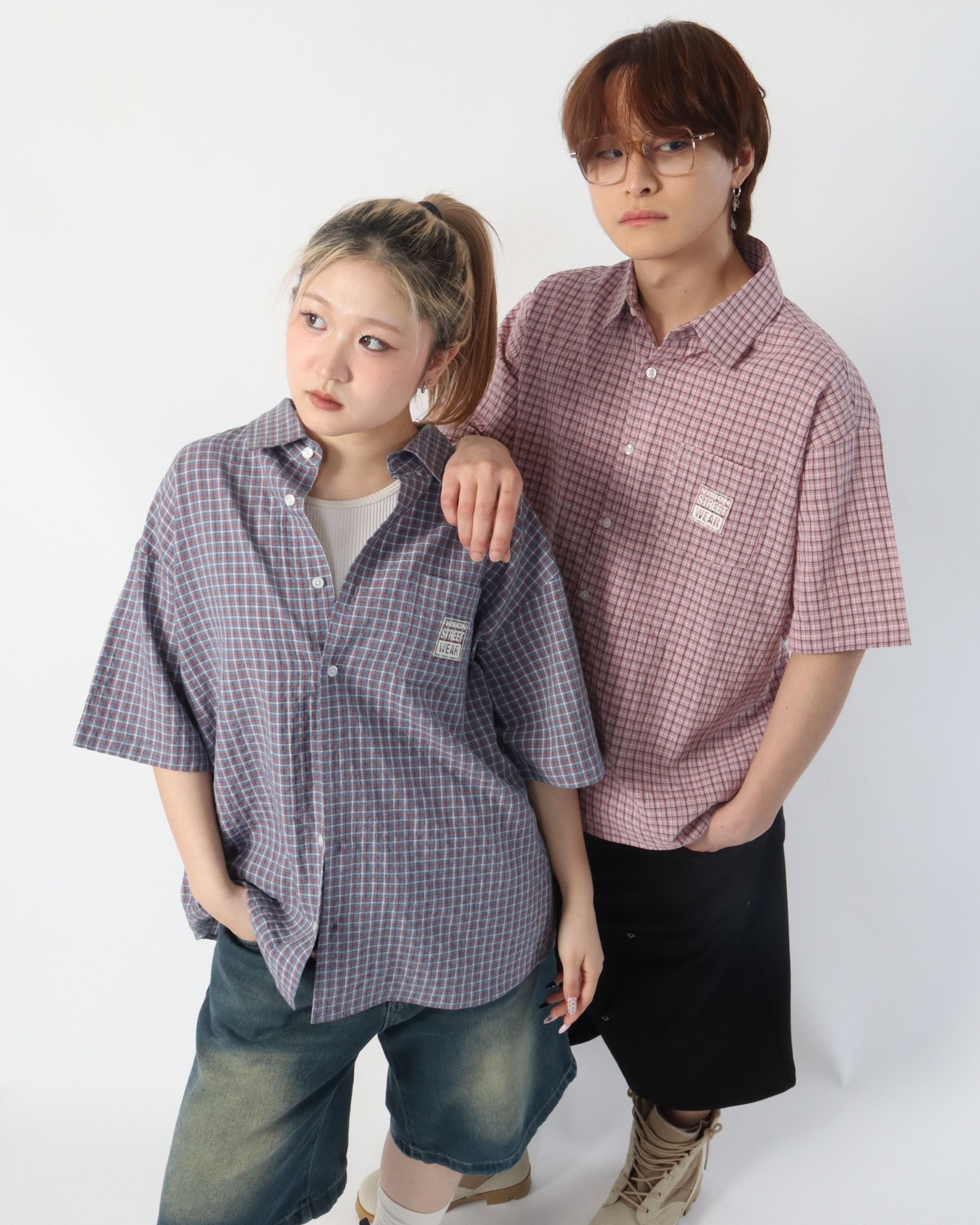 シーサー様 確認用 Seersucker Check Shirt / シアサッカーチェックシャツ – Ha-Li-C