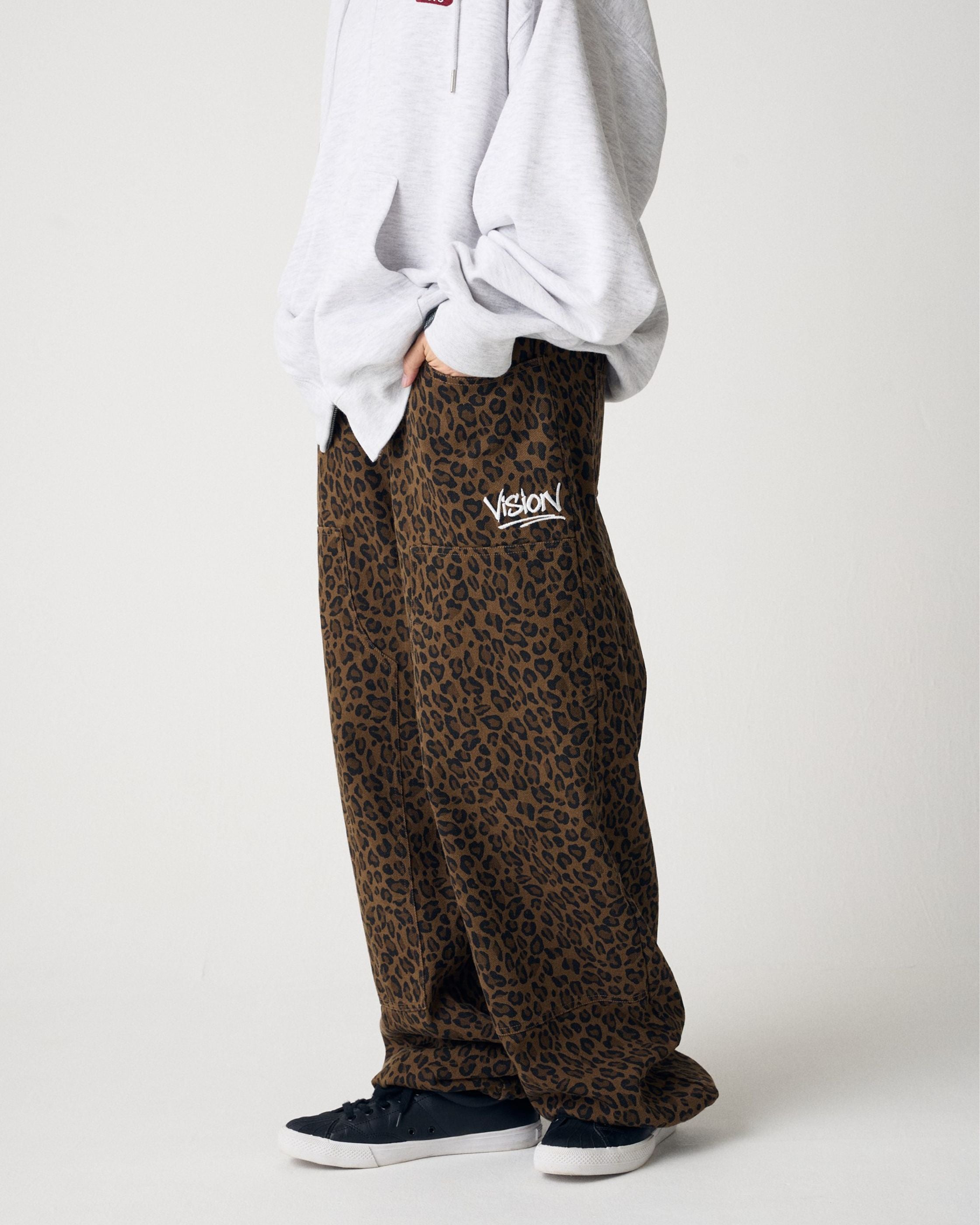 VISION STREET WEAR】Double Knee Denim / ロゴ刺繍ダブルニー デニム