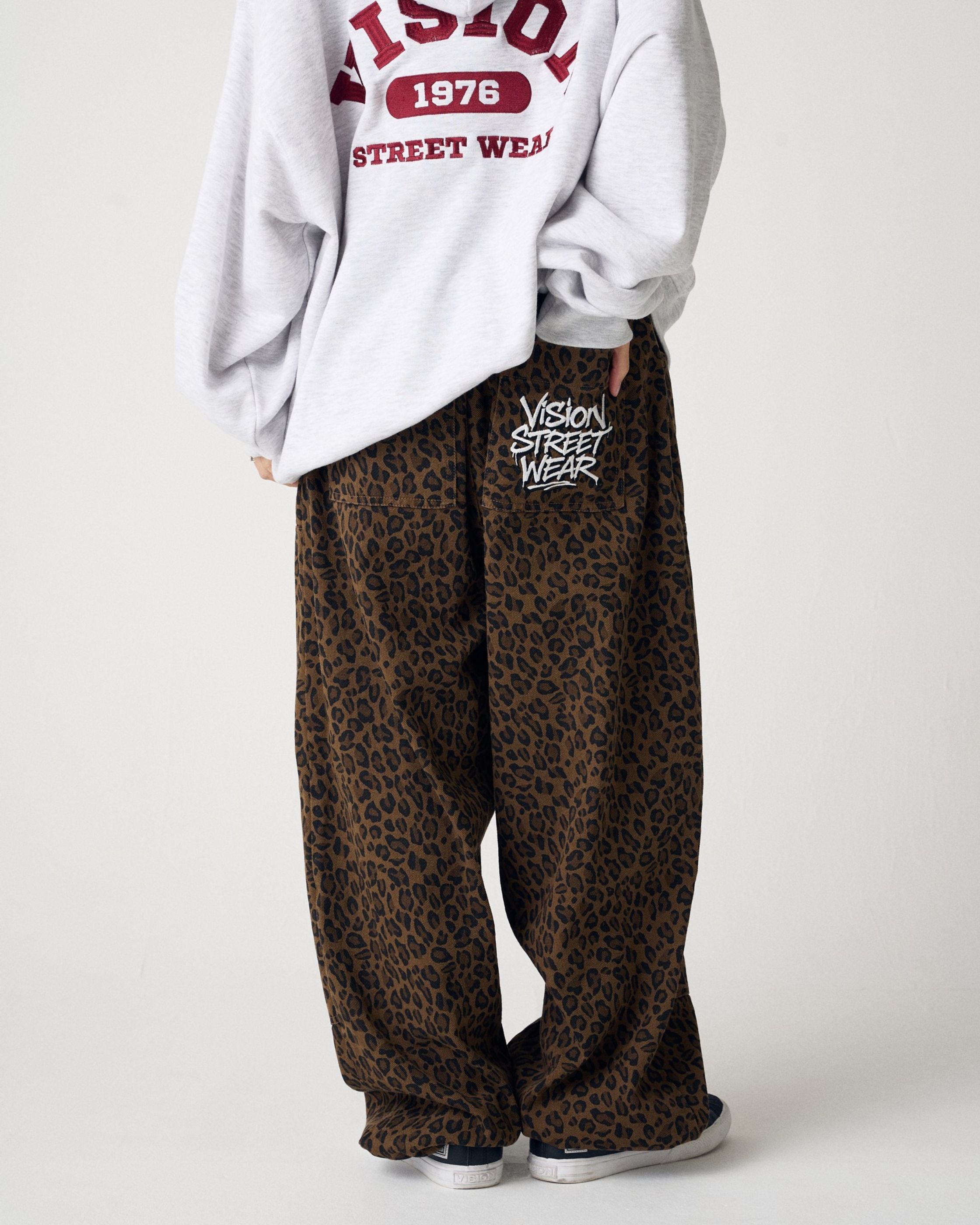 VISION STREET WEAR】Double Knee Denim / ロゴ刺繍ダブルニー デニム