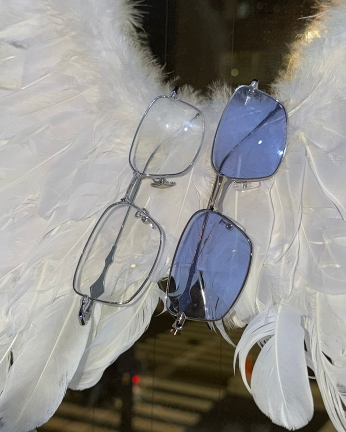 Silver flame glass / シルバーフレームメガネ