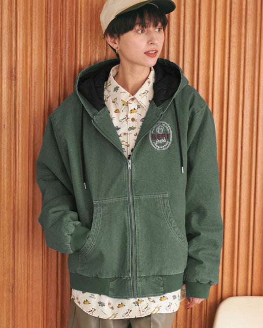 Hooded Denim Jacket