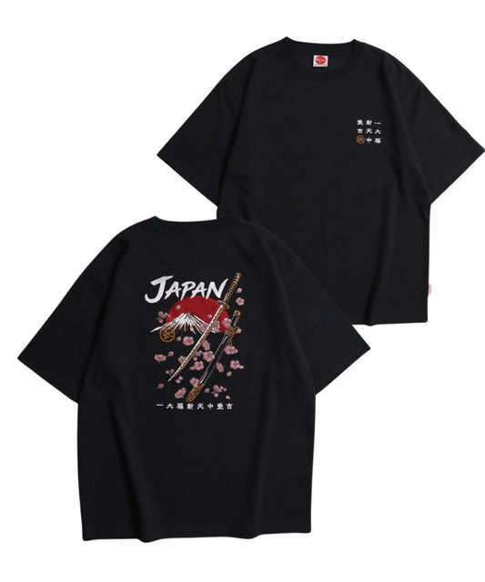 【Japan Series】KATANA Tee /  刀刺繍Tシャツ