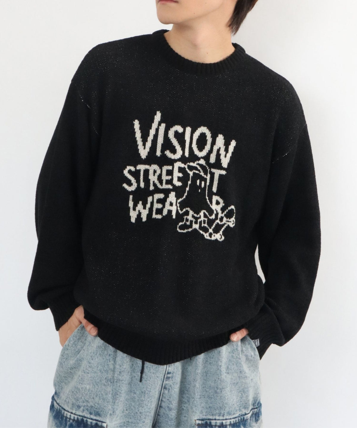 Ghost jacquard knit / ゴーストジャガードニット