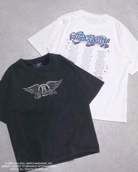 【エアロスミス】ロゴプリントT