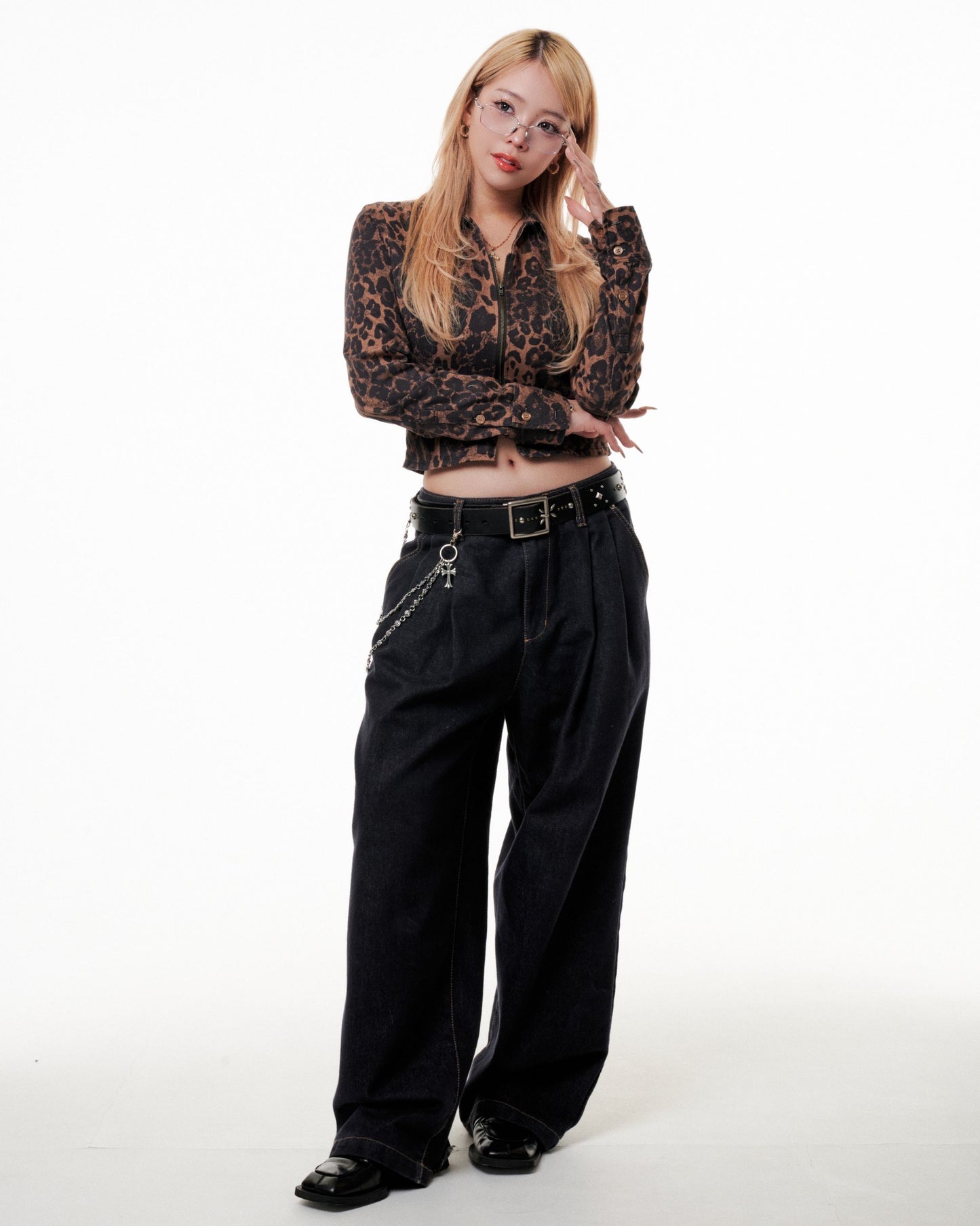 Cross W Chain belt / クロスチャームチェーンベルト