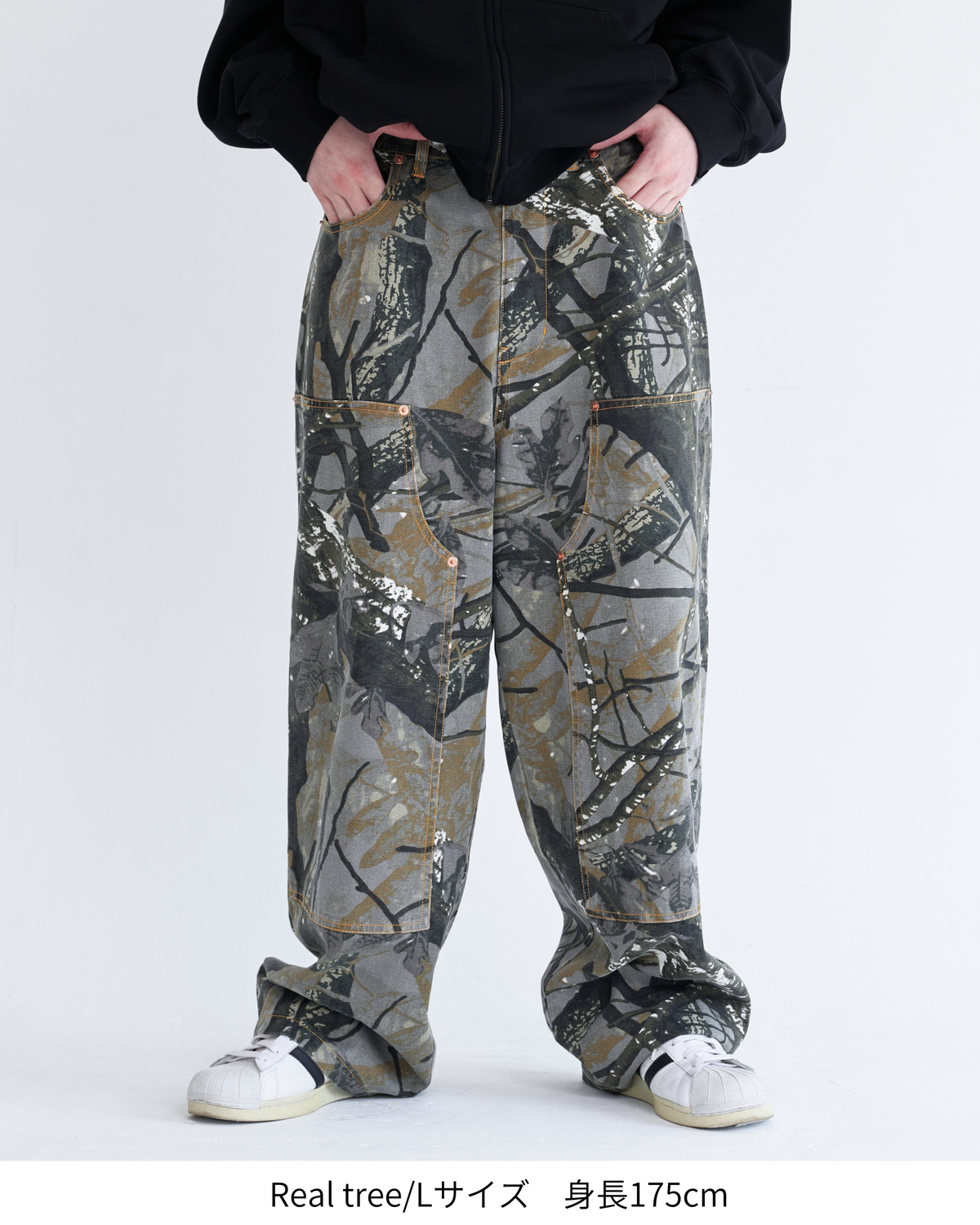 【再入荷】Rigid Double Knee Pants / Vステッチリジットデニムパンツ